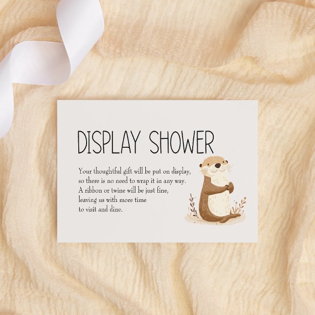 Cartão De Notas Zoo Nursery Animais Chá para Exibição de Bebê (Criador carregado)