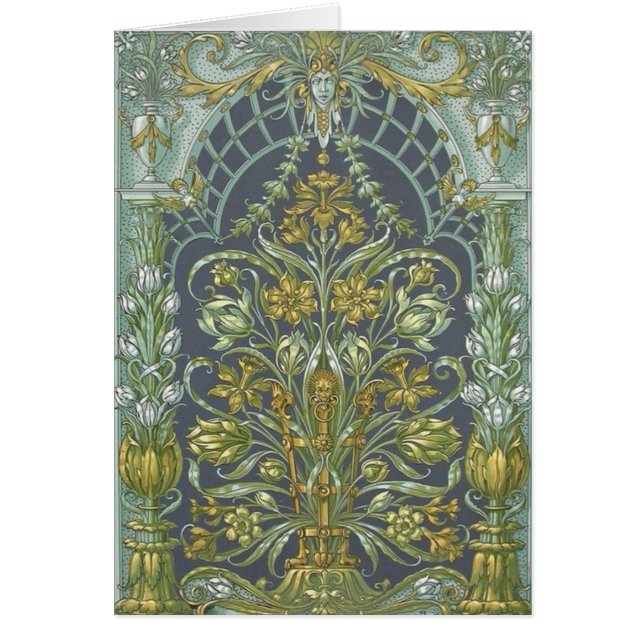 Cartão de Nouveau da arte de Anton Seder (Frente)