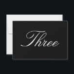 Cartão de Número da Mesa<br><div class="desc">Cartão simples de número de mesa,  ótimo para casamentos.</div>