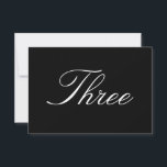 Cartão de Número da Mesa<br><div class="desc">Cartão simples de número de mesa,  ótimo para casamentos.</div>