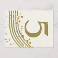 Cartão de Número da Tabela de Músicas de Amor