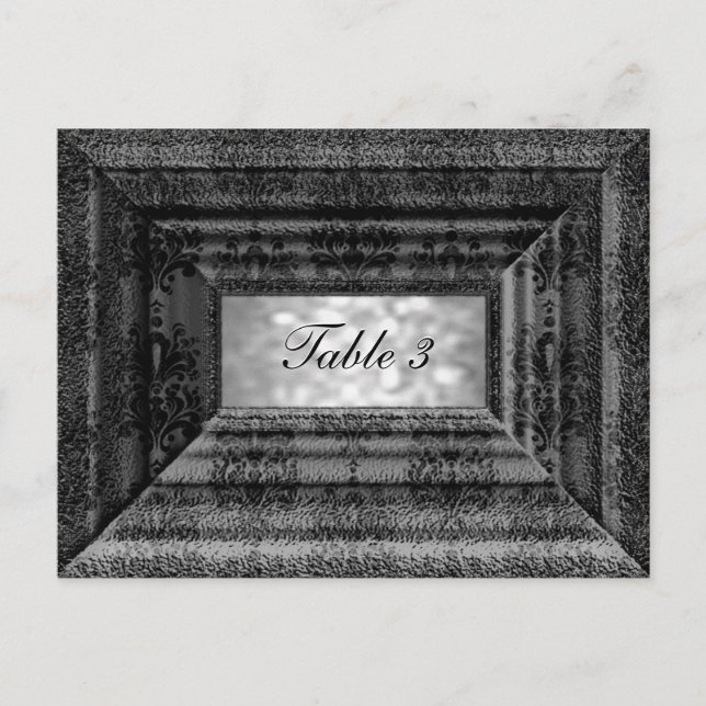 Cartão de Número da Tabela Sombreada Monteuxe (Frente)