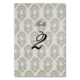 Cartão de Número de Mesa com Impressão em Bloco Be