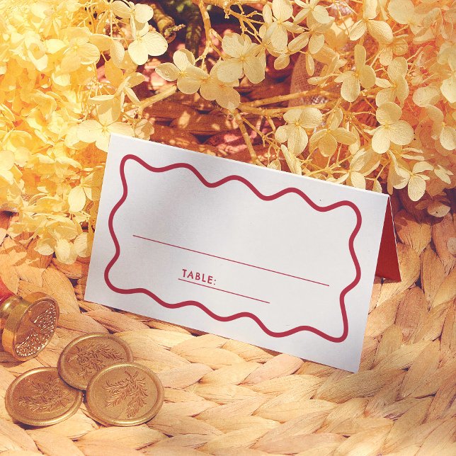 Cartão de Número de Mesa de Casamento Colorido Ret (Criador carregado)