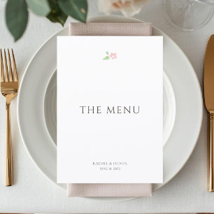 Cartão de Número de Mesa de Casamento Floral Petit