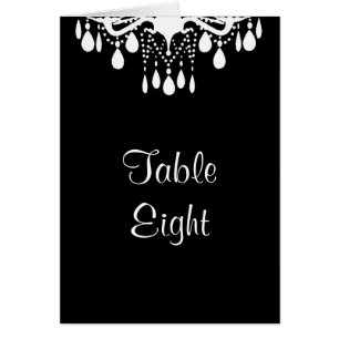 Cartão de Número de Mesa do Grande Salão de Baile