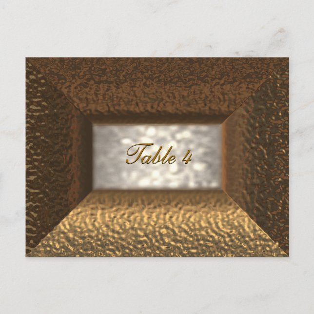 Cartão de Número de Tabela Ashley Victorian (Frente)