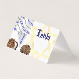 Cartão de Número de Tabela Bat Mitzvah Escrevável