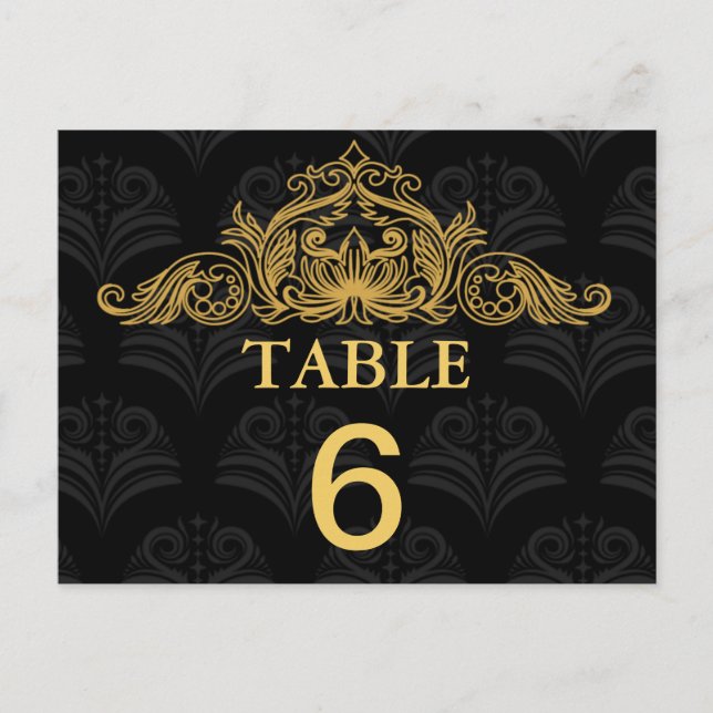 Cartão de Número de Tabela de Casamento de Canterb (Frente)