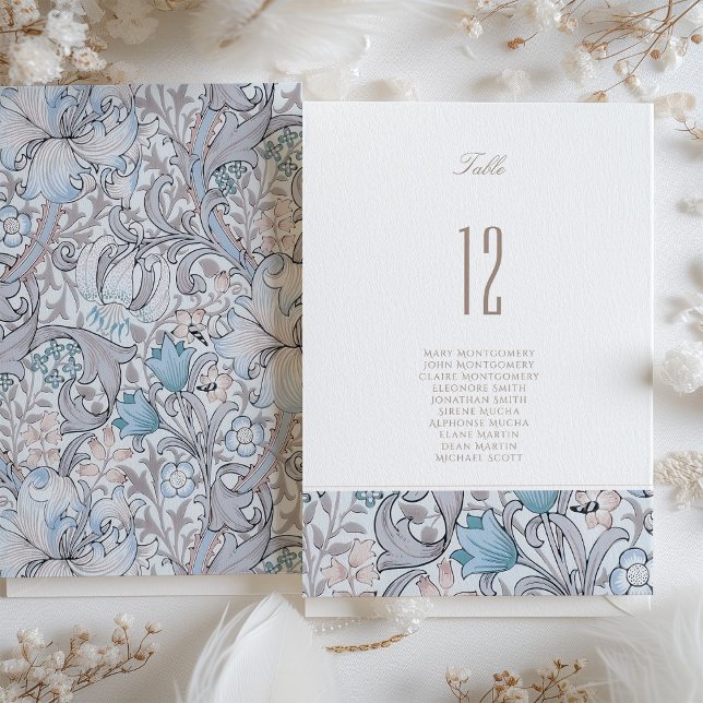 Cartão de Número de Tabela de Casamento de Lily ou (Criador carregado)