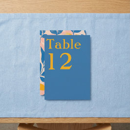 Cartão de Número de Tabela de Folheto Botânico Mod