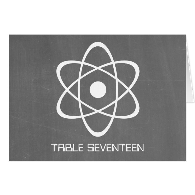 Cartão de Número de Tabela de Quadro Atômico (Frente Horizontal)