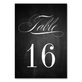 Cartão de Número de Tabela de Quadro Formal