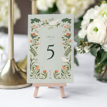 Cartão de Número de Tabela Deco de Arte Vintage<br><div class="desc">Este cartão de número de tabela de casamento da Vintage art deco Wedding da Coleção Adaline apresenta todos os florais desenhados à mão, estilo de deco. Cria uma impressionante primeira impressão para seus convidados de casamento! Personalize-o com seus detalhes de forma fácil e rápida. Basta pressionar o botão 'personalizar' para...</div>