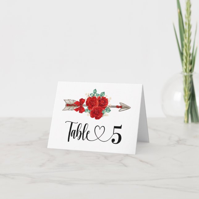 Cartão de Número de TABELA Dobrado (Frente)