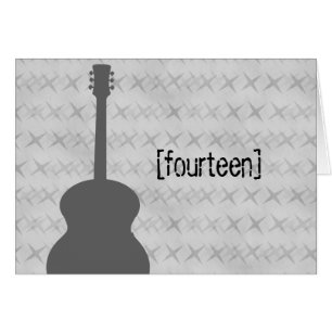 Cartão de Número de Tabela Grunge da Guitarra da c