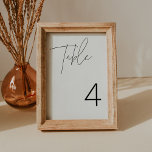 Cartão de Número de Tabela Moderna Minimalista HAR<br><div class="desc">Harlow Collection - uma mistura perfeita de sofisticação limpa e talento moderno. Ele foi projetado com uma fonte moderna de escrita que exude estilo e elegância. Cada produto da coleção é cuidadosamente trabalhado para mostrar uma aparência que é eterno e constante.</div>