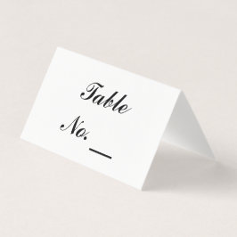 Cartão de Número de Tabela Personalizada de Festa 