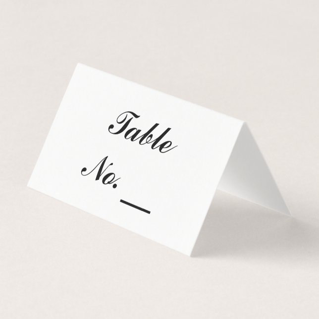 Cartão de Número de Tabela Personalizada de Festa  (Frente)