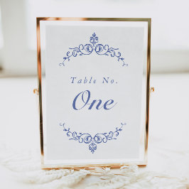 Cartão de Número de Tabela Vitoriana da AURELIA Ch