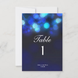 Cartão de Números de Mesa de Casamento Céu Azul Me