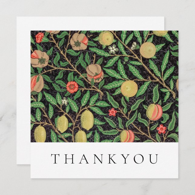 CARTÃO DE OBRIGAÇÕES: WILLIAM MORRIS : POMEGRANATO (Frente/Verso)