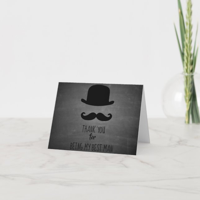 Cartão de Obrigado Por Ser Meu Padrinho (Frente)