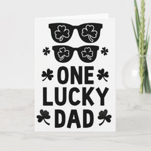 Cartão de Óculos de Armacão Shamrock Lucky Dad