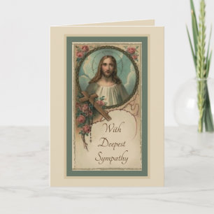 Cartão de Oferta de Missa Católica de Condolências