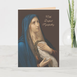 Cartão de Oferta de Missa Católica Virgem Maria de