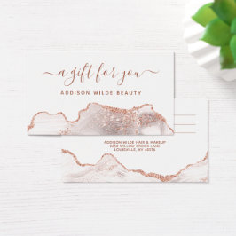 Cartão de Oferta de Rosa de Negócios Dourado do Ma