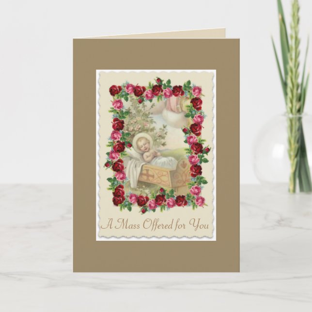 Cartão de Oferta em Massa Católica (Frente)