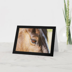 Cartão de Olho de Cavalo