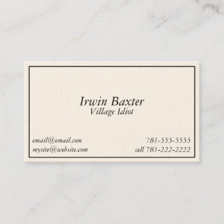 Cartão de ônibus do idiota da vila da piada da