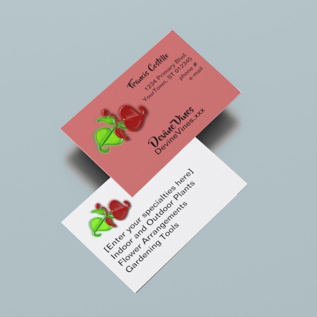 Cartão de ônibus - Folhas de Vinha 3D (Criador carregado)