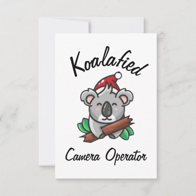 Cartão de Operador de Câmera Koalafied (Frente)