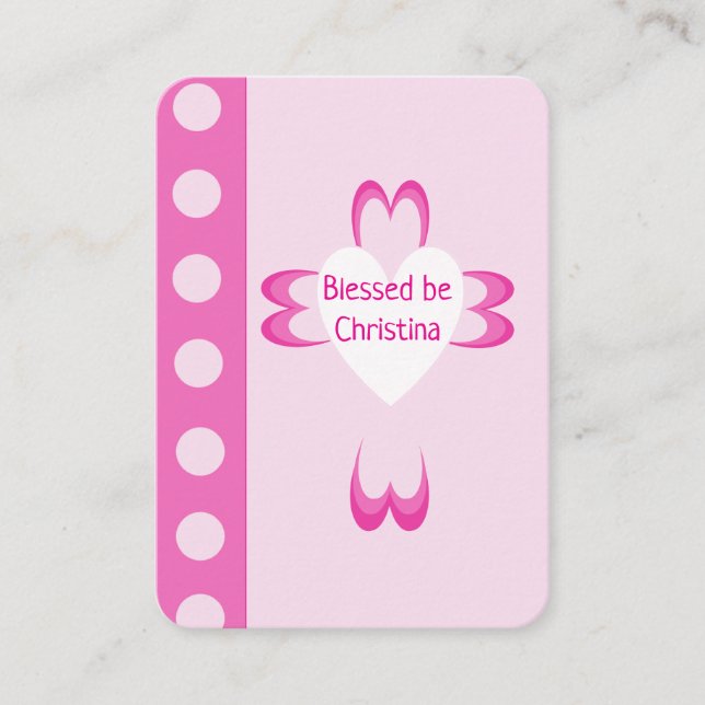 Cartão de Oração Batismo Abençoado (Frente)