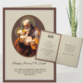 Cartão de Oração Católica da Festa Religiosa de Sã