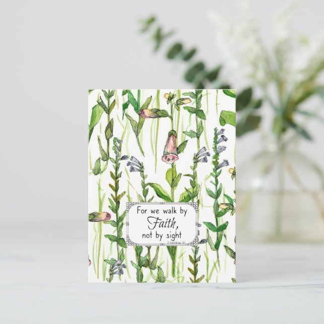 Cartão de Oração da Escritura pela Fé 2 Coríntios (Em pé/Frente)