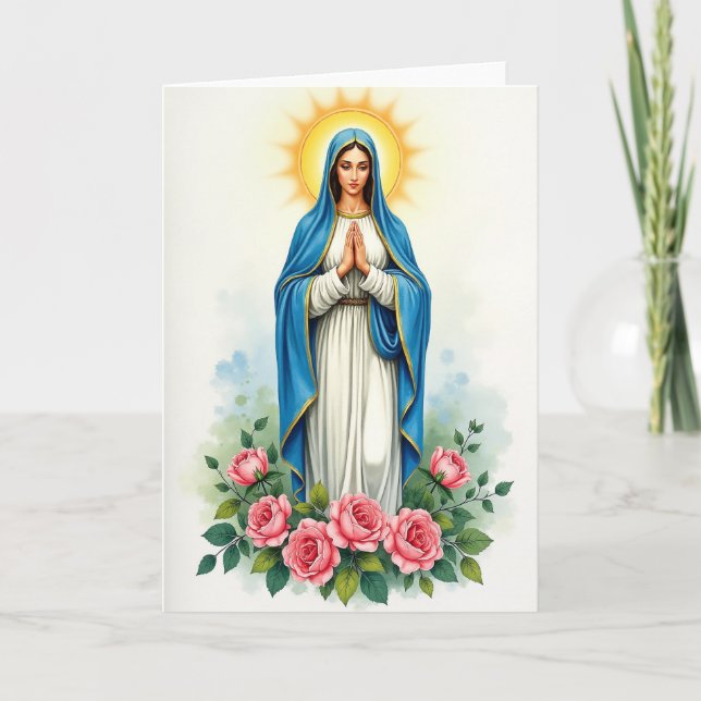 Cartão de Oração da Mãe Bendita (Frente)