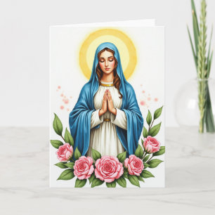 Cartão de Oração da Mulher Angelical