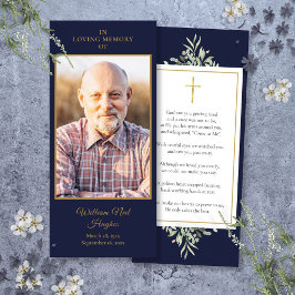 Cartão de Oração de Foto de Funeral