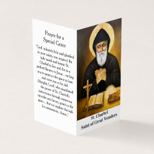 Cartão de Oração de São Charbel