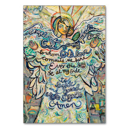 Cartão de oração do Anjo Guardião