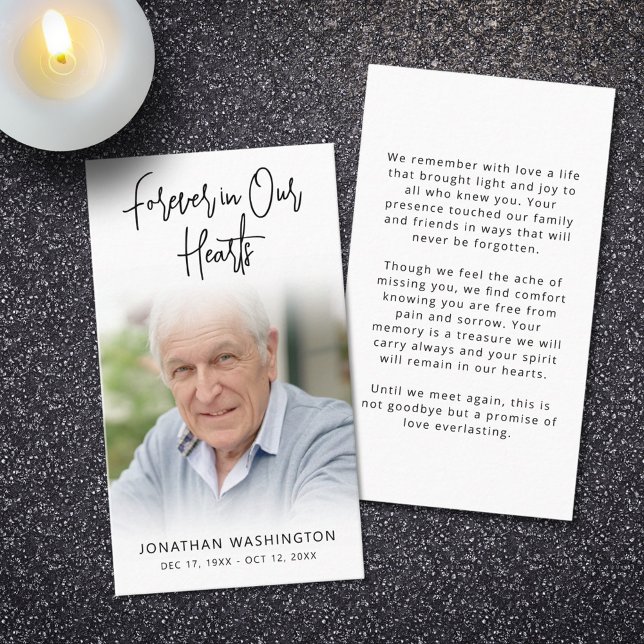 Cartão de Oração Fotográfica do Coração Moderno pa (Criador carregado)