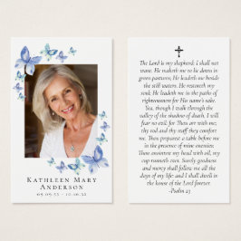 Cartão de Oração Fotográfica Memorial das Borbolet