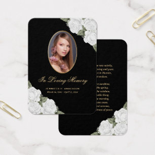 Cartão de Oração Funcional Floral Dourado Preto Br