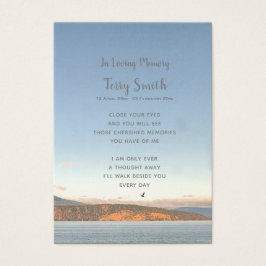 Cartão de Oração Funeral/Memorial