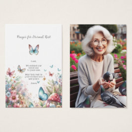 Cartão de Oração Funeral/Memorial para o Repouso E