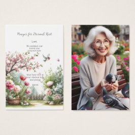 Cartão de Oração Funeral/Memorial para o Repouso E